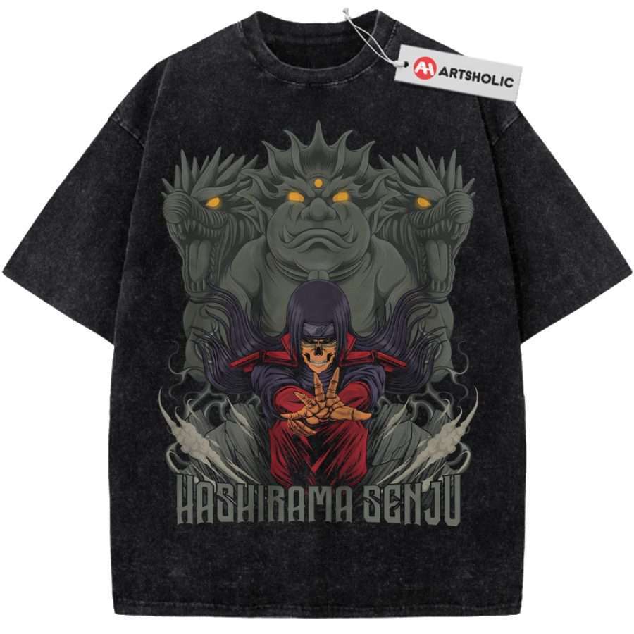 Alternative view of Skeleton Hashirama Senju Shirt, Naruto Shirt, Anime Shirt, Vintage Tee