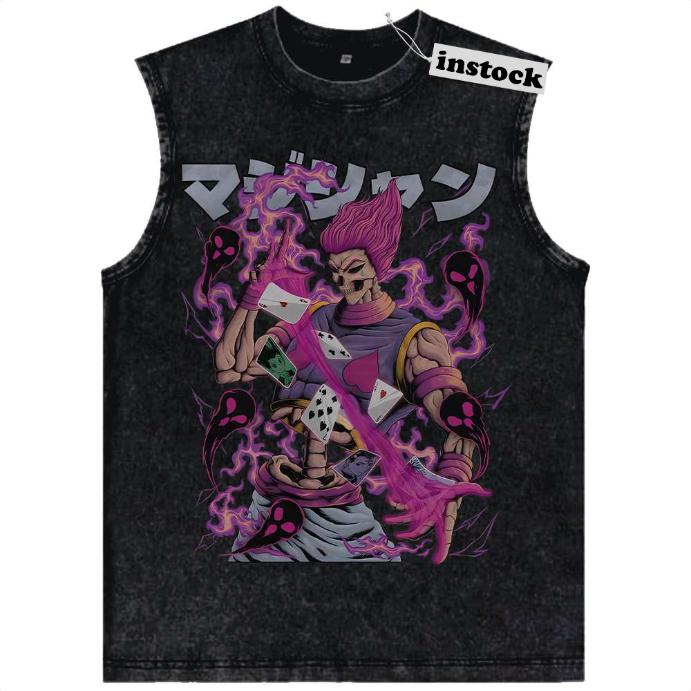Skeleton Hisoka Tank Top, Hunter x Hunter Tank Top, HxH Tank Top, Anime Tank Top, Vintage Tank Top