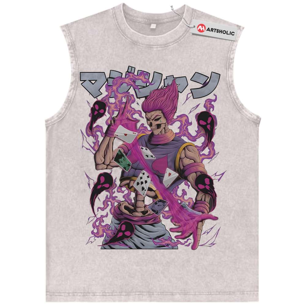Alternative view of Skeleton Hisoka Tank Top, Hunter x Hunter Tank Top, HxH Tank Top, Anime Tank Top, Vintage Tank Top