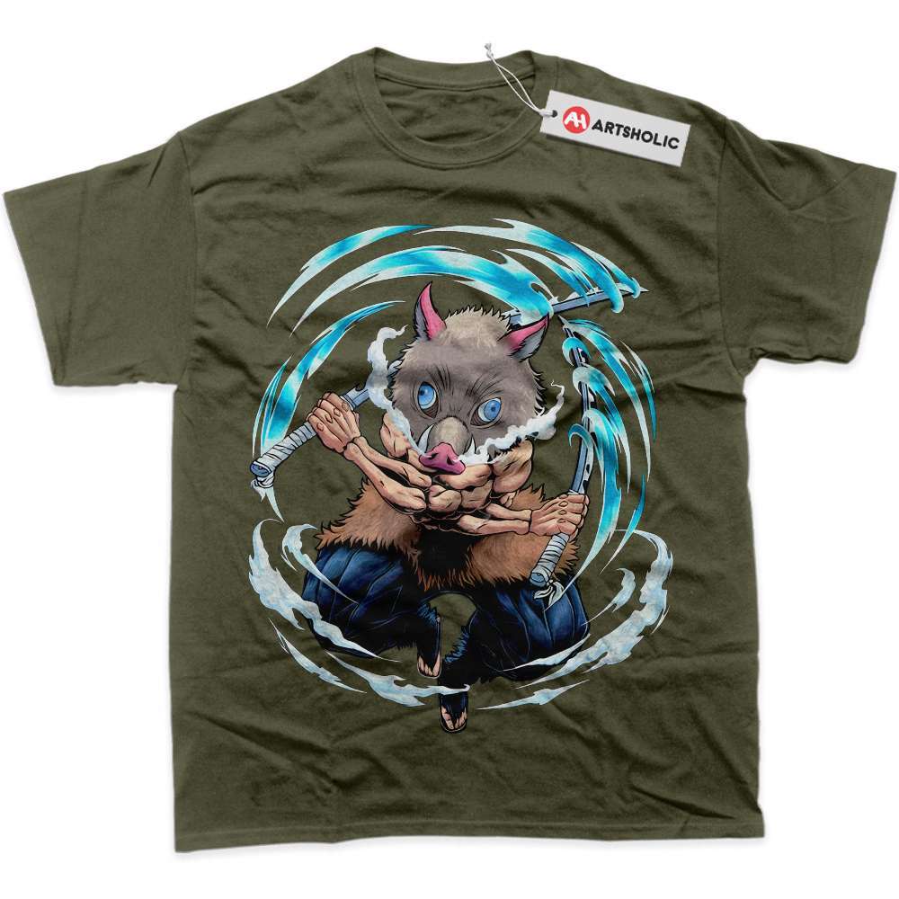 Alternative view of Skeleton Inosuke Hashibira Shirt, Demon Slayer Shirt, Anime Shirt, Graphic Tee