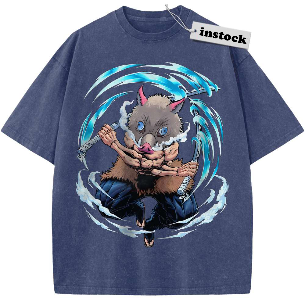 Skeleton Inosuke Hashibira Shirt, Demon Slayer Shirt, Anime Shirt, Vintage Tee