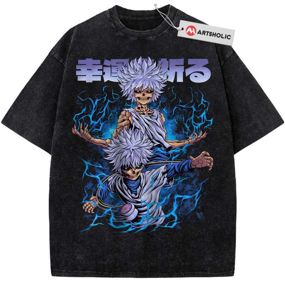 Skeleton Killua Zoldyck Shirt, Hunter x Hunter Shirt, HxH Shirt, Anime Shirt, Vintage Tee