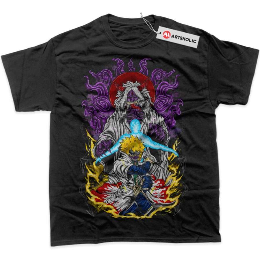 Alternative view of Skeleton Minato Namikaze Shirt, Naruto Shirt, Anime Shirt, Graphic T-Shirt