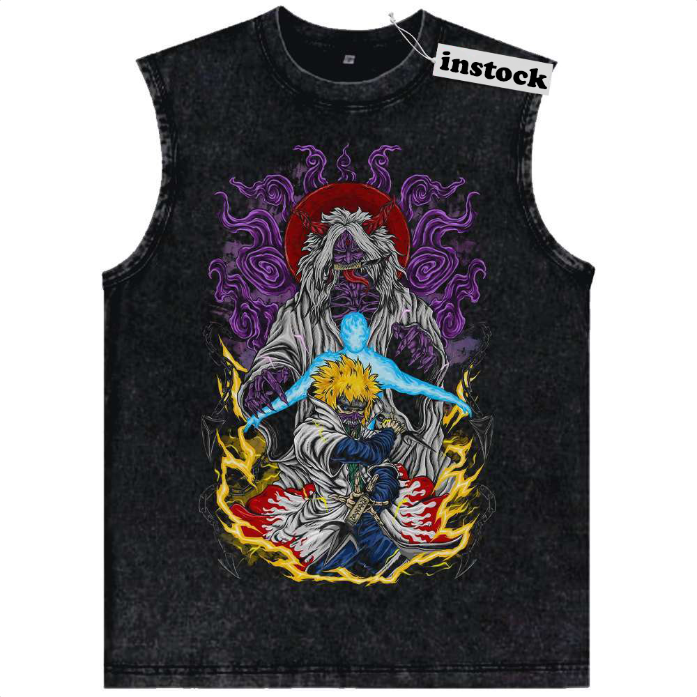 Skeleton Minato Namikaze Tank Top, Naruto Tank Top, Anime Tank Top, Vintage Tank Top