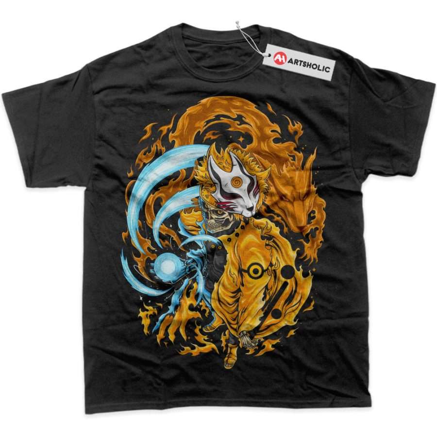 Alternative view of Skeleton Naruto Uzumaki Shirt, Anime Shirt, Graphic T-Shirt