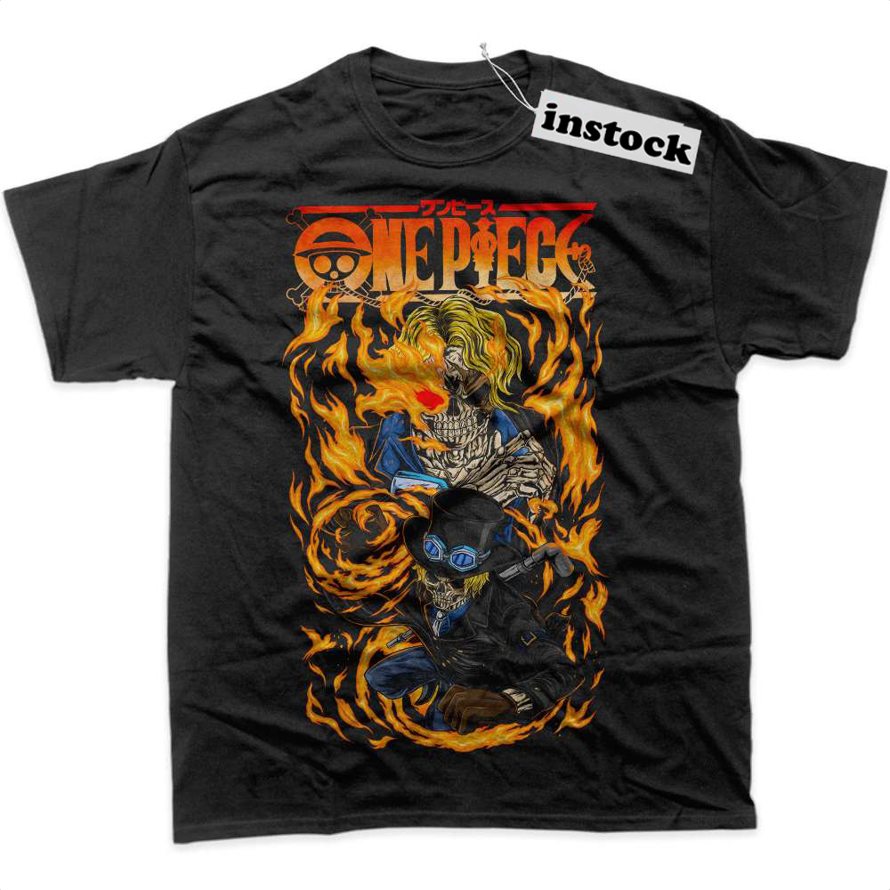 Skeleton Sabo Shirt, One Piece Shirt, Anime Shirt, Graphic T-Shirt