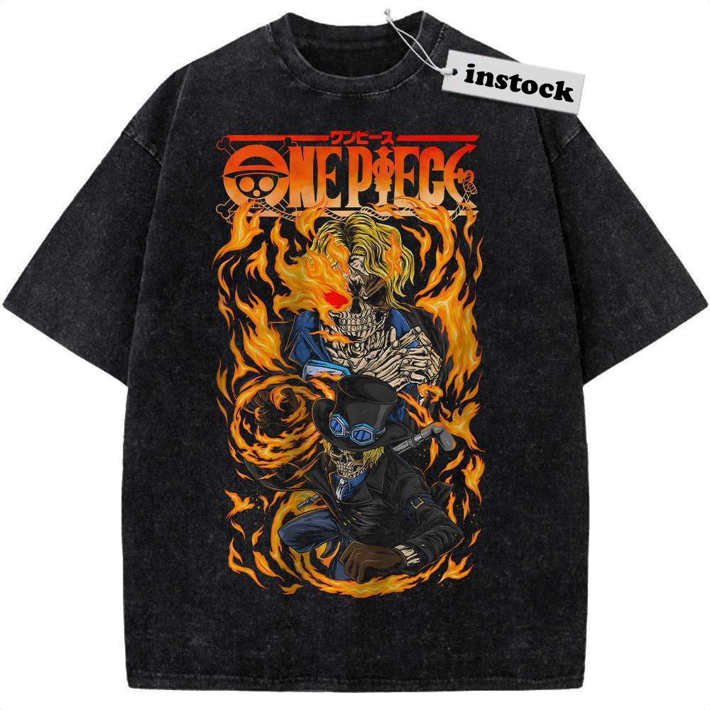 Skeleton Sabo Shirt, One Piece Shirt, Anime Shirt, Vintage T-Shirt