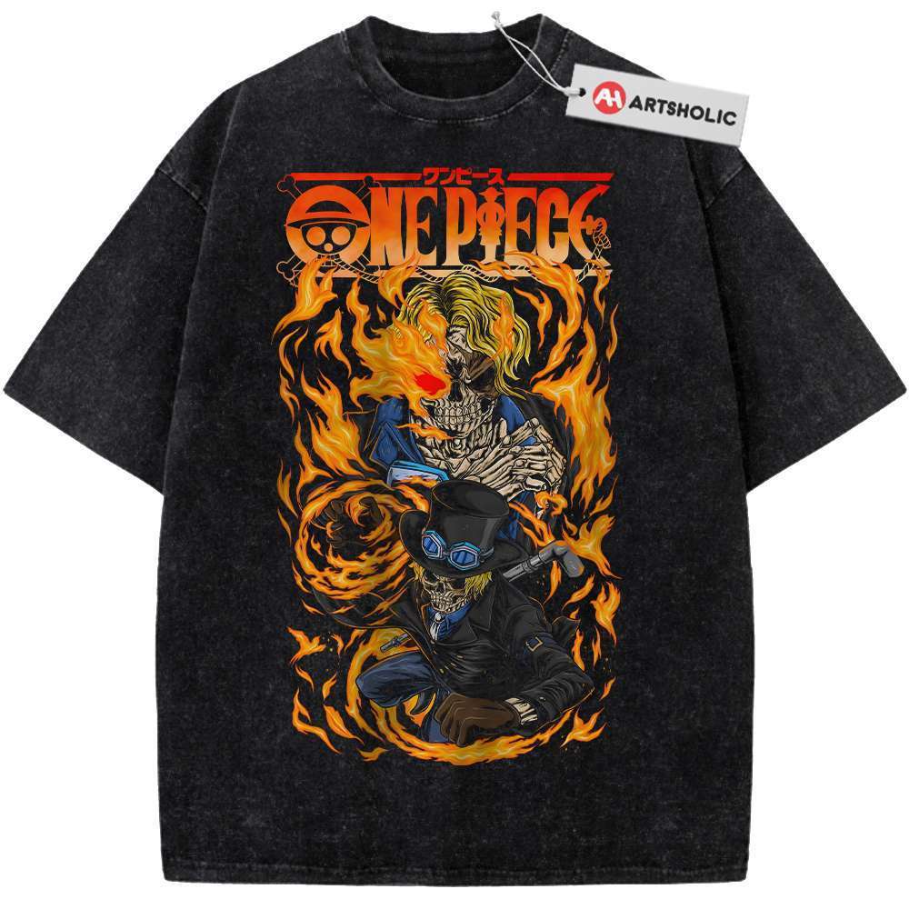 Skeleton Sabo Shirt, One Piece Shirt, Anime Shirt, Vintage T-Shirt