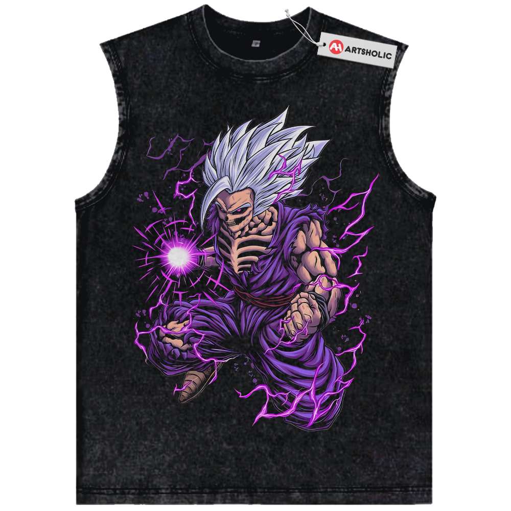Skeleton Son Gohan Tank Top, Dragon Ball Tank Top, DBZ Tank Top, Anime Tank Top, Vintage Tank Top