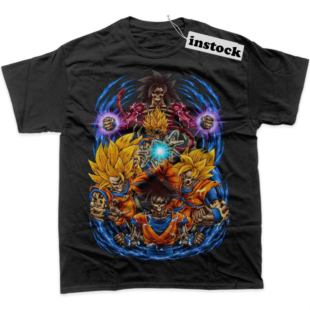 Skeleton Son Goku Shirt, Dragon Ball Shirt, Anime Shirt, Graphic Tee