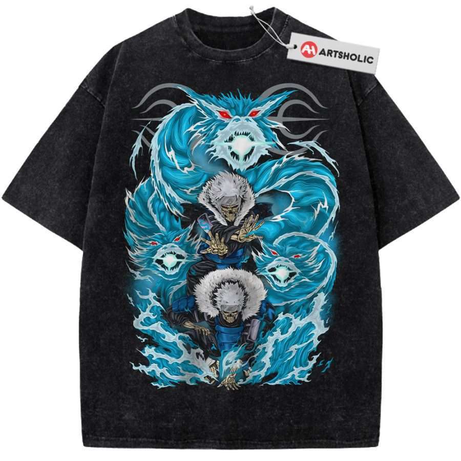 Alternative view of Skeleton Tobirama Senju Shirt, Naruto Shirt, Anime Shirt, Vintage T-Shirt