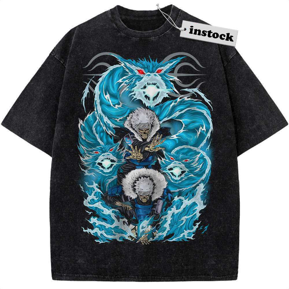 Skeleton Tobirama Senju Shirt, Naruto Shirt, Anime Shirt, Vintage T-Shirt