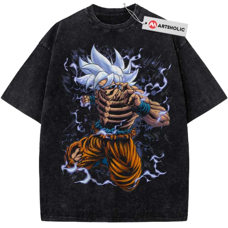 Alternative view of Skeleton Ultra Instinct Son Goku Shirt, Dragon Ball Shirt, DBZ Shirt, Anime Shirt, Vintage T-Shirt