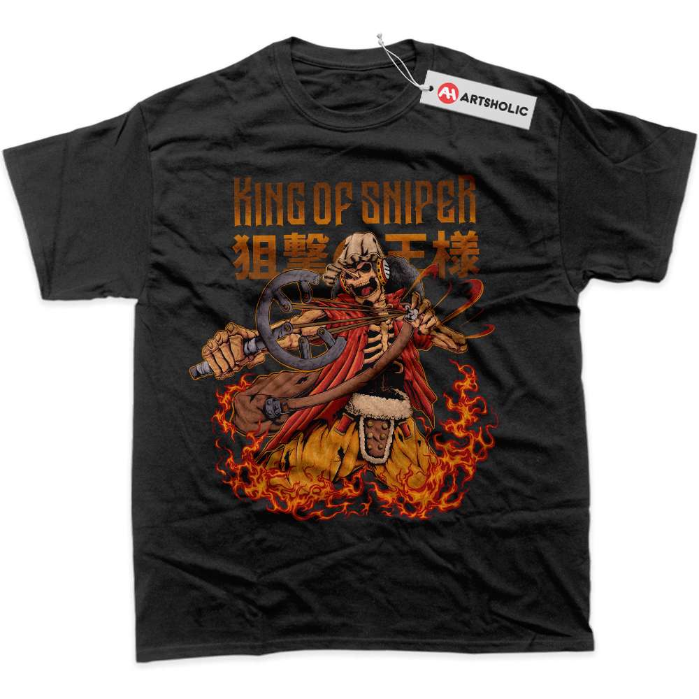 Alternative view of Skeleton Usopp Shirt, One Piece Shirt, Anime Shirt, Graphic Tee