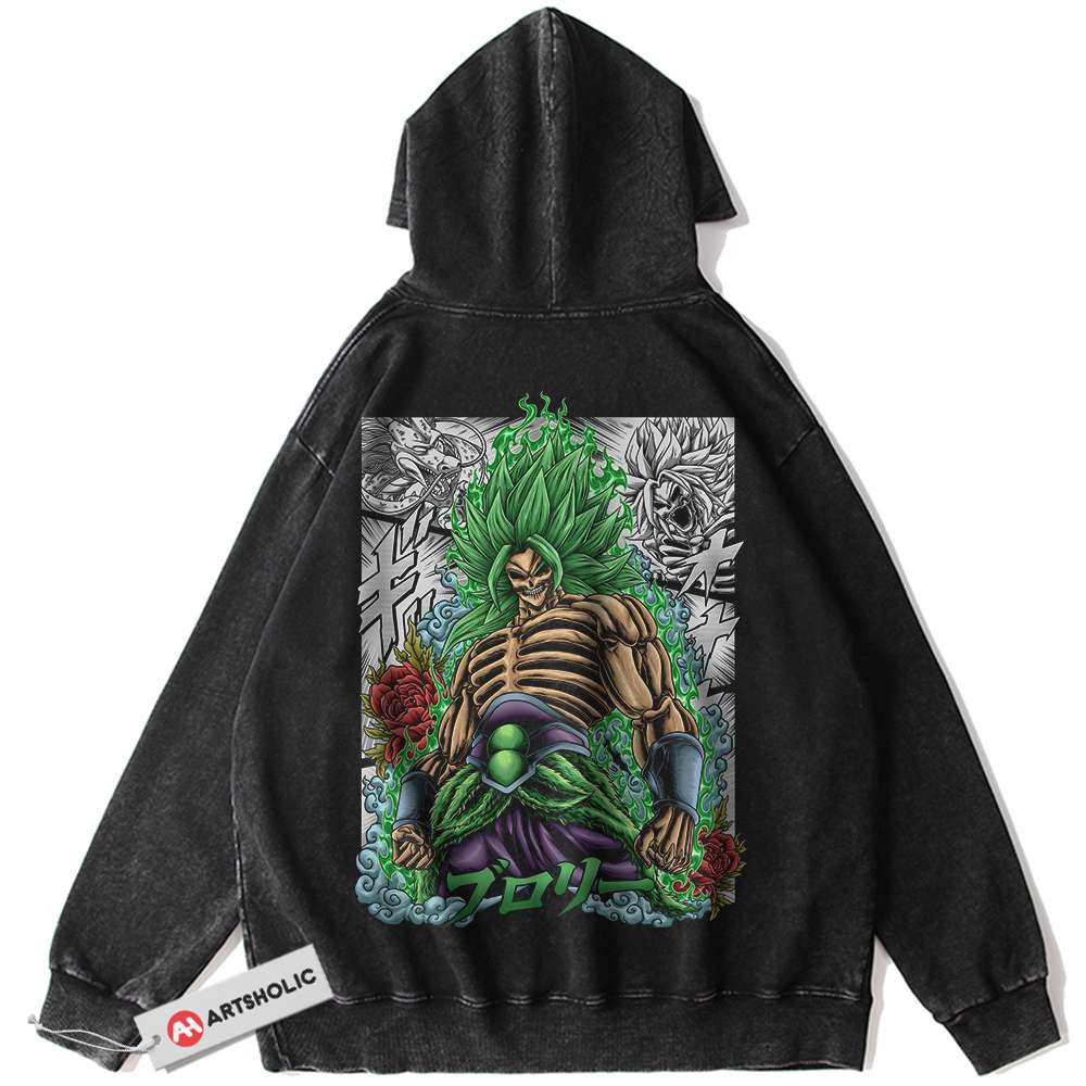 Skull Broly Hoodie, Dragon Ball Z Hoodie, DBZ Hoodie, Anime Hoodie, Vintage Hoodie