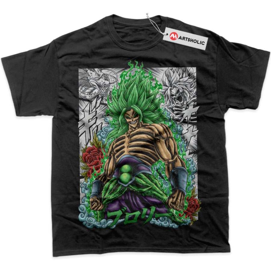 Alternative view of Skull Broly Shirt, Dragon Ball Z Shirt, DBZ Shirt, Anime Shirt, Graphic T-Shirt