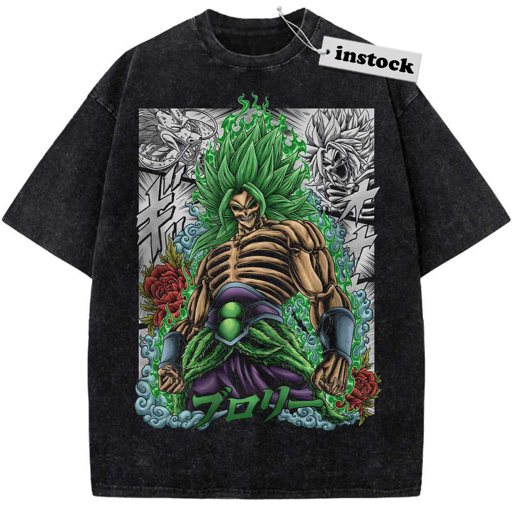 Skull Broly Shirt, Dragon Ball Z Shirt, DBZ Shirt, Anime Shirt, Vintage T-Shirt