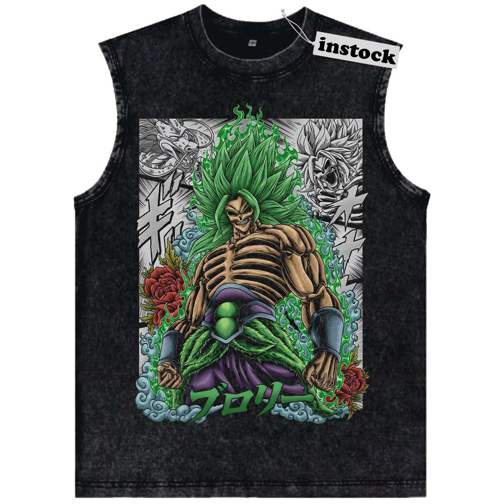 Skull Broly Tank Top, Dragon Ball Z Tank Top, DBZ Tank Top, Anime Tank Top, Vintage Tank Top
