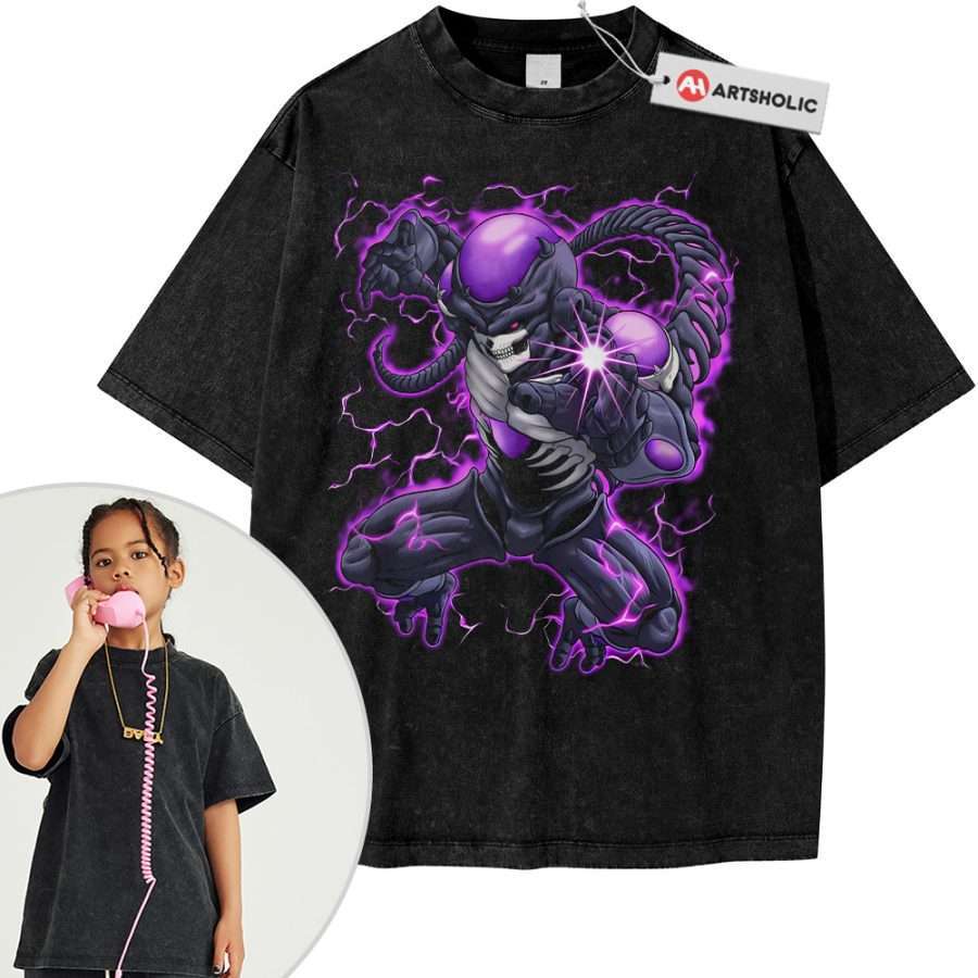 Alternative view of Skull Frieza Shirt For Kids, Dragon Ball Shirt For Kids, DBZ Shirt For Kids, Anime Shirt For Kids, Vintage Tee For Kids