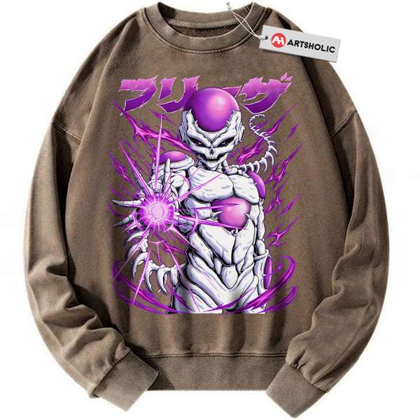 Alternative view of Skull Frieza Sweatshirt, Dragon Ball Sweatshirt, DBZ Sweatshirt, Anime Sweatshirt, Vintage Sweatshirt