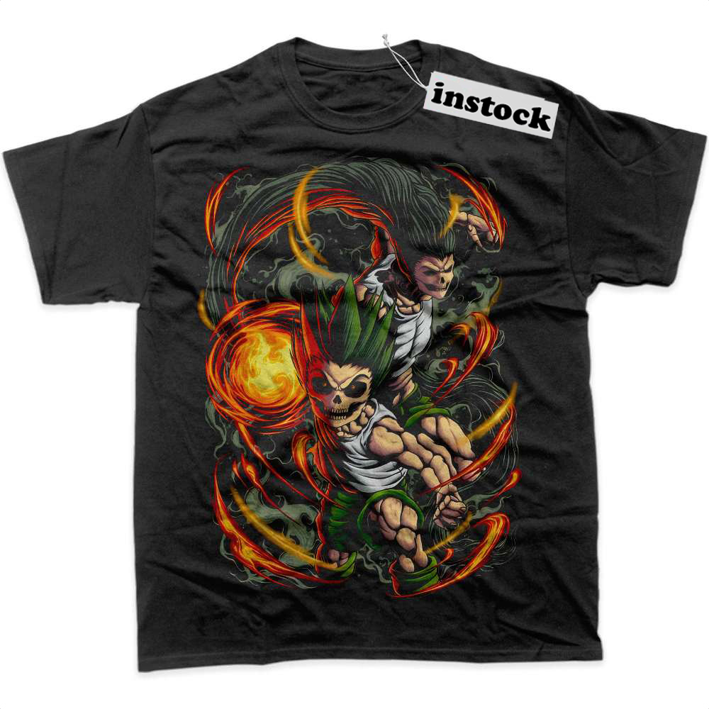 Skull Gon Freecss Shirt, Hunter x Hunter Shirt, HxH Shirt, Anime Shirt, Graphic T-Shirt