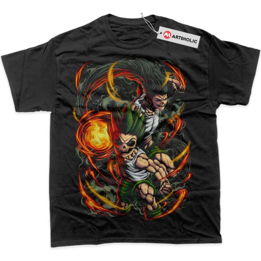 Alternative view of Skull Gon Freecss Shirt, Hunter x Hunter Shirt, HxH Shirt, Anime Shirt, Graphic T-Shirt