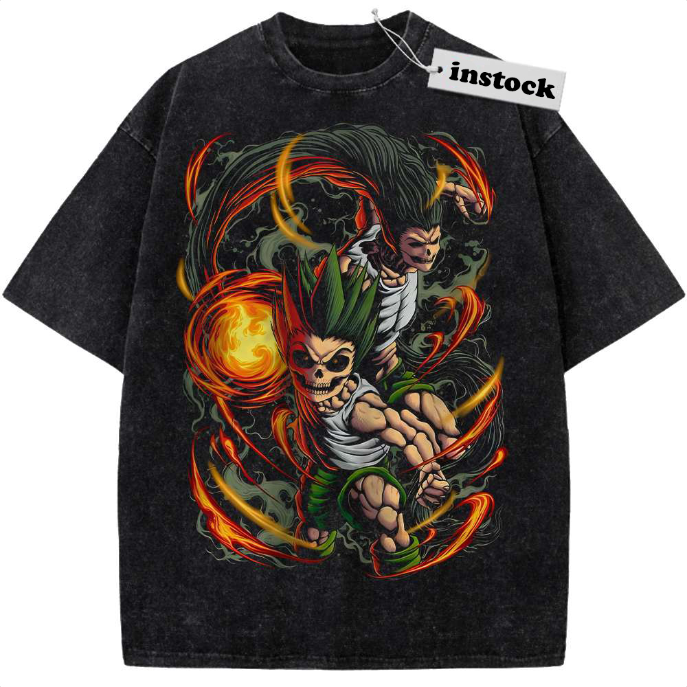 Skull Gon Freecss Shirt, Hunter x Hunter Shirt, HxH Shirt, Anime Shirt, Vintage T-Shirt