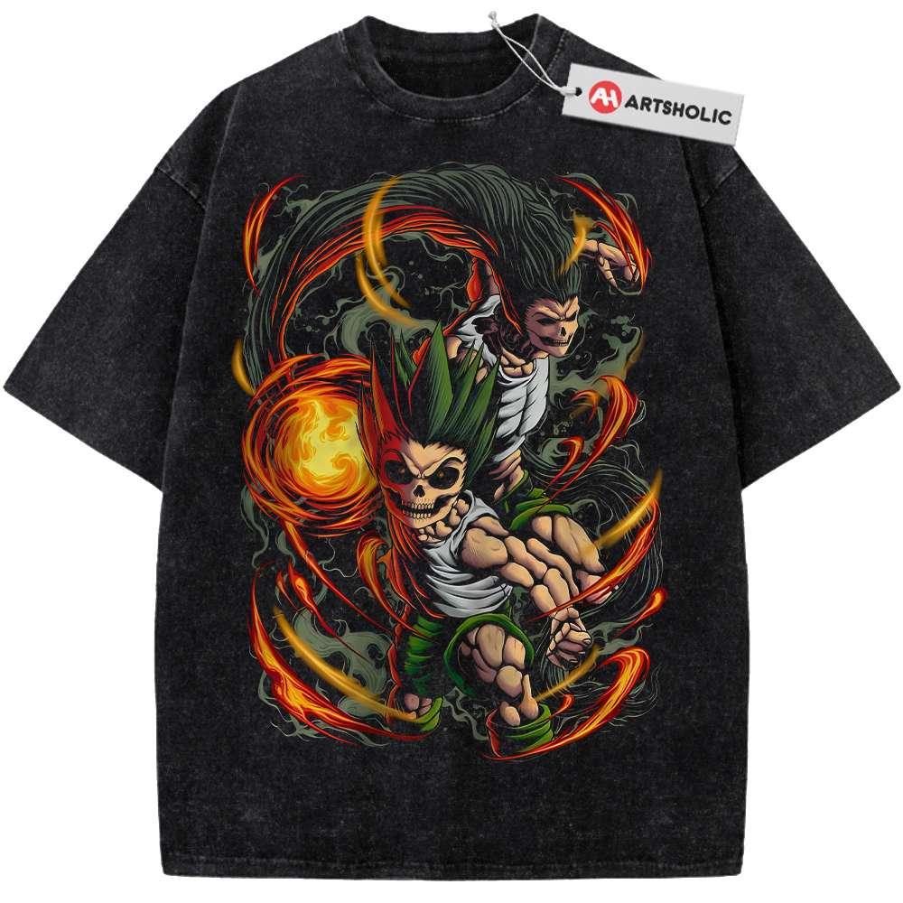 Skull Gon Freecss Shirt, Hunter x Hunter Shirt, HxH Shirt, Anime Shirt, Vintage T-Shirt
