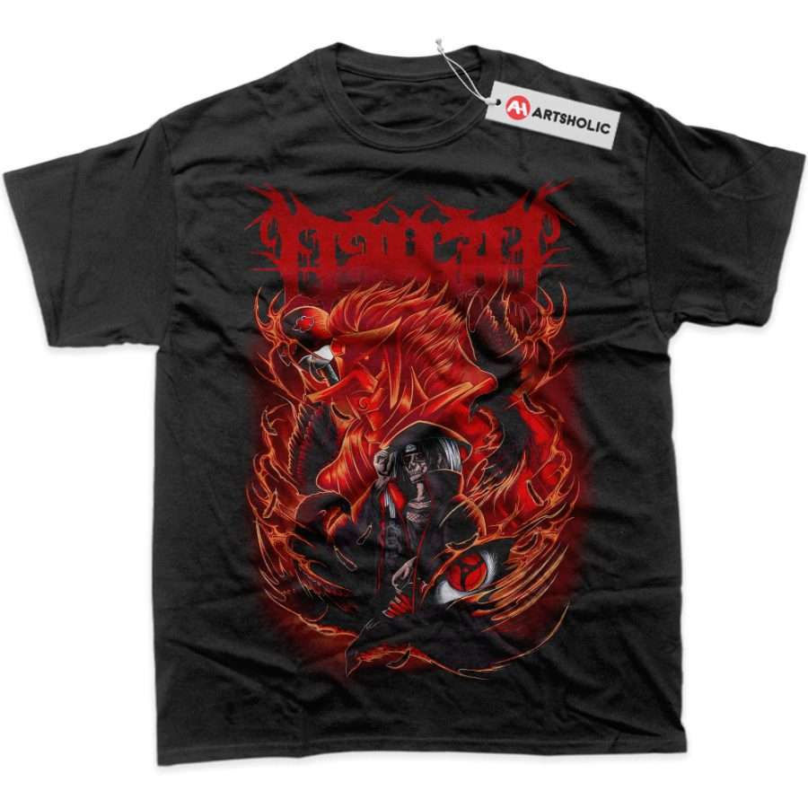 Alternative view of Skull Itachi Uchiha Shirt, Akatsuki - Naruto Shirt, Anime Shirt, Graphic T-Shirt