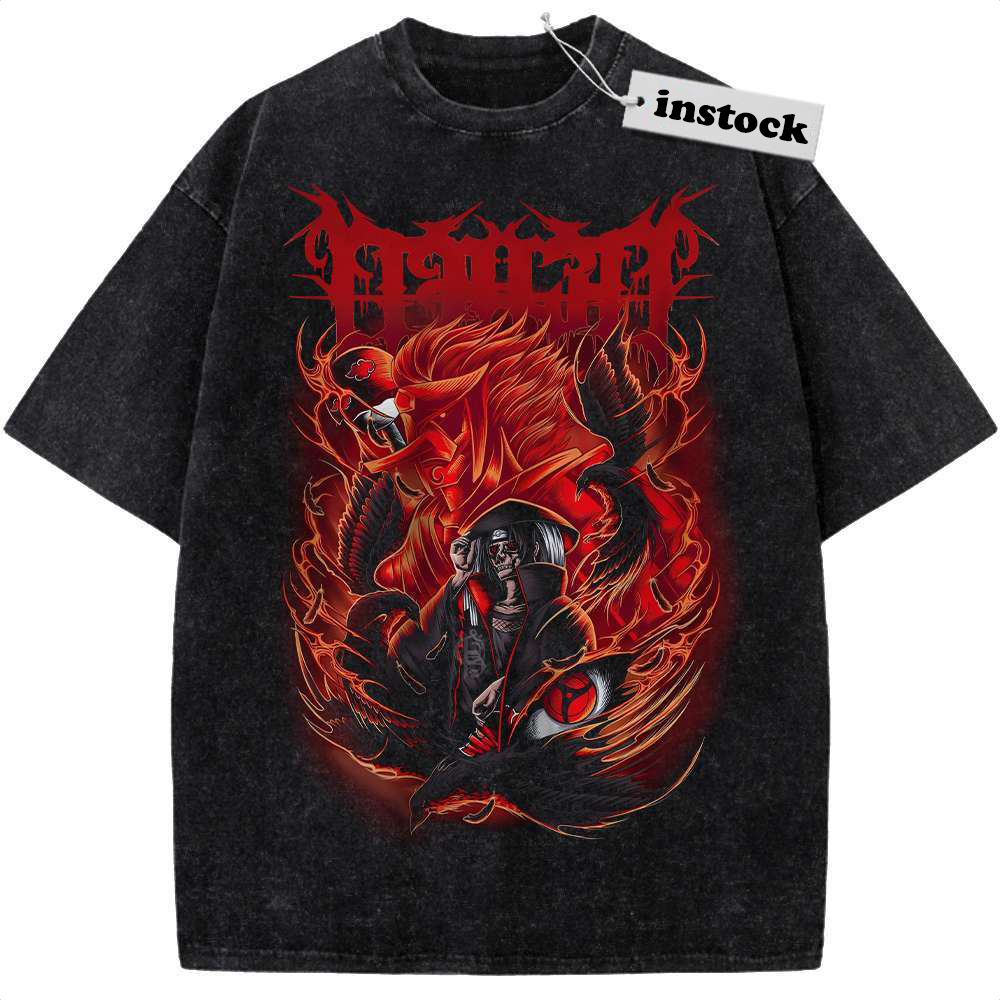 Skull Itachi Uchiha Shirt, Akatsuki - Naruto Shirt, Anime Shirt, Vintage T-Shirt