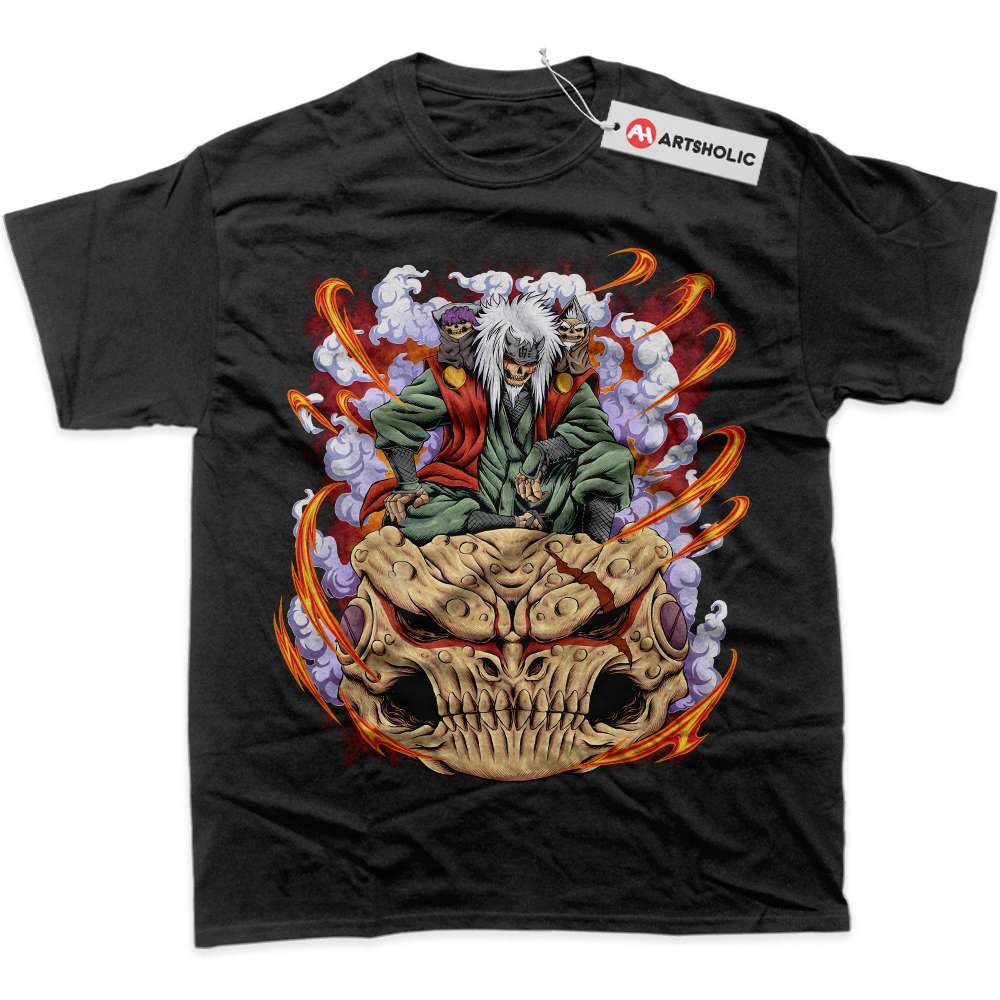 Alternative view of Skull Jiraiya Shirt, Naruto Shirt, Anime Shirt, Graphic T-Shirt