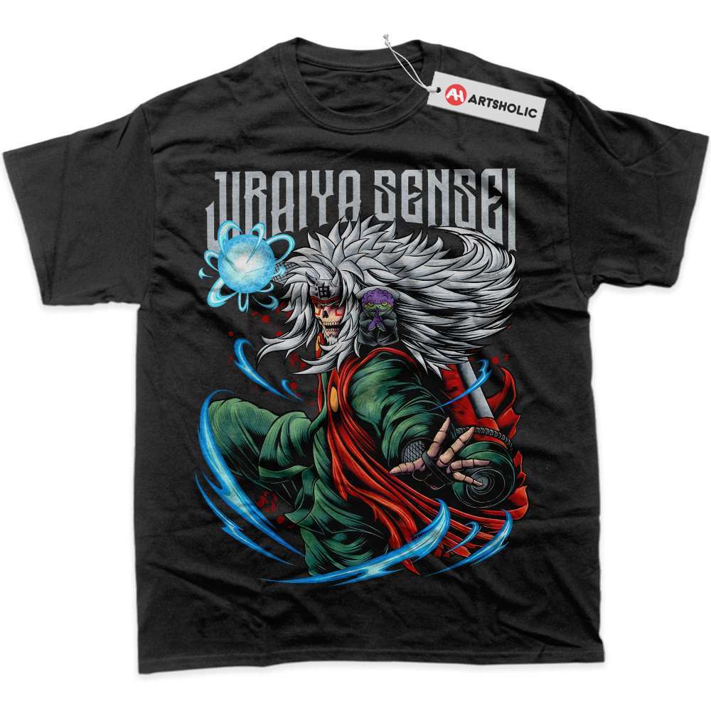 Alternative view of Skull Jiraiya Shirt, Naruto Shirt, Anime Shirt, Graphic T-Shirt
