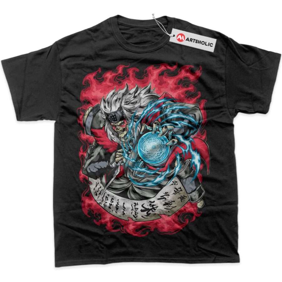 Alternative view of Skull Jiraiya Shirt, Naruto Shirt, Anime Shirt, Graphic Tee