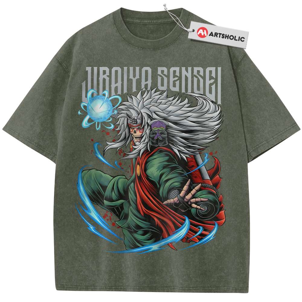 Alternative view of Skull Jiraiya Shirt, Naruto Shirt, Anime Shirt, Vintage T-Shirt
