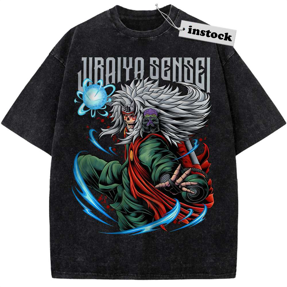 Skull Jiraiya Shirt, Naruto Shirt, Anime Shirt, Vintage T-Shirt