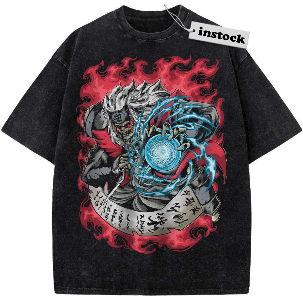 Skull Jiraiya Shirt, Naruto Shirt, Anime Shirt, Vintage Tee