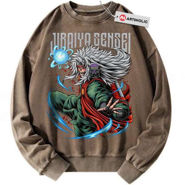 Alternative view of Skull Jiraiya Sweatshirt, Naruto Sweatshirt, Anime Sweatshirt, Vintage Sweatshirt