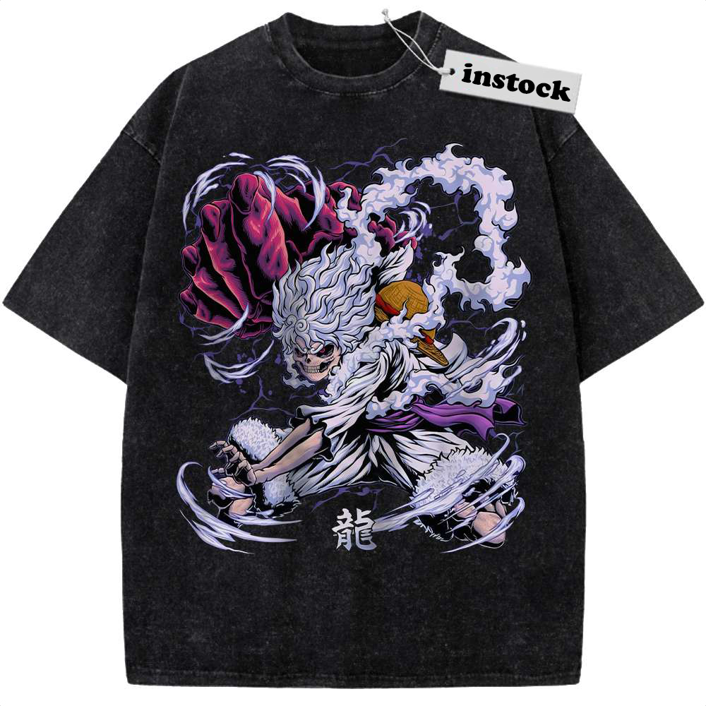 Skull Luffy Gear 5 Shirt, One Piece Shirt, Anime Shirt, Vintage Tee