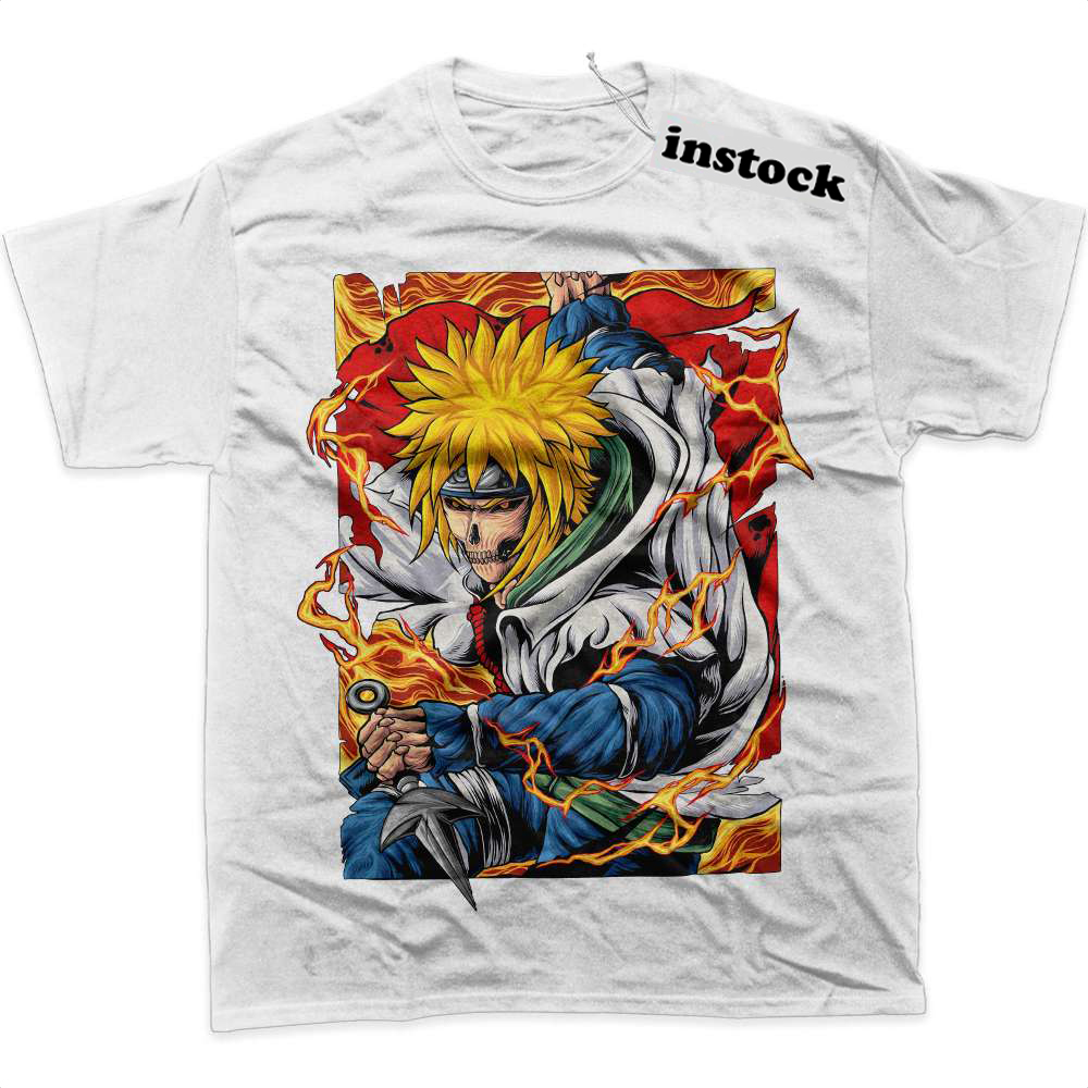 Skull Minato Namikaze Shirt, Naruto Shirt, Anime Shirt, Graphic T-Shirt
