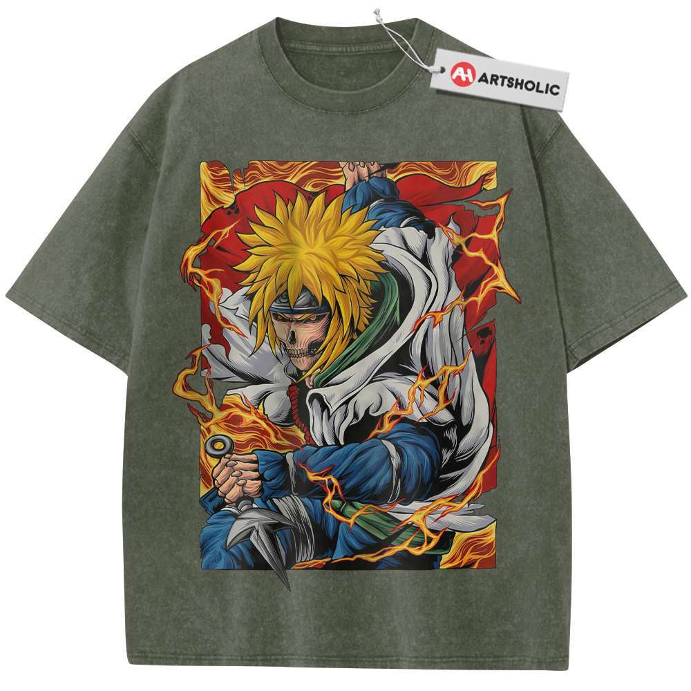Alternative view of Skull Minato Namikaze Shirt, Naruto Shirt, Anime Shirt, Vintage T-Shirt