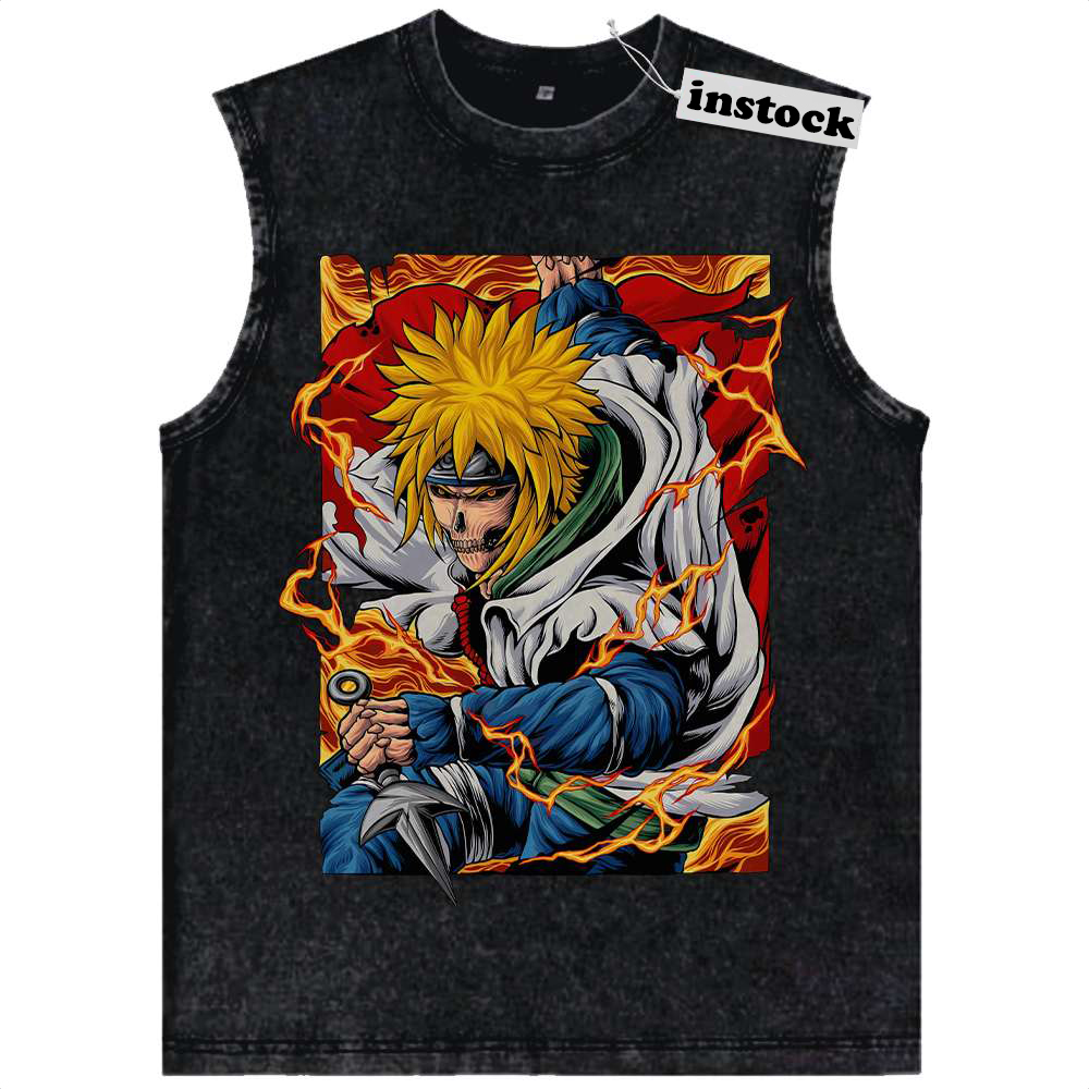 Skull Minato Namikaze Tank Top, Naruto Tank Top, Anime Tank Top, Vintage Tank Top