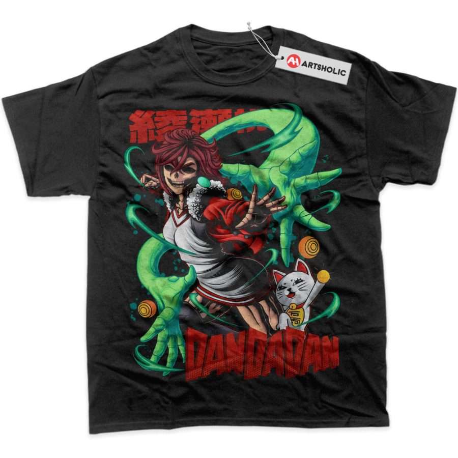Alternative view of Skull Momo Ayase vs Turbo Granny Shirt, Dandadan Shirt, Anime Shirt, Graphic Tee