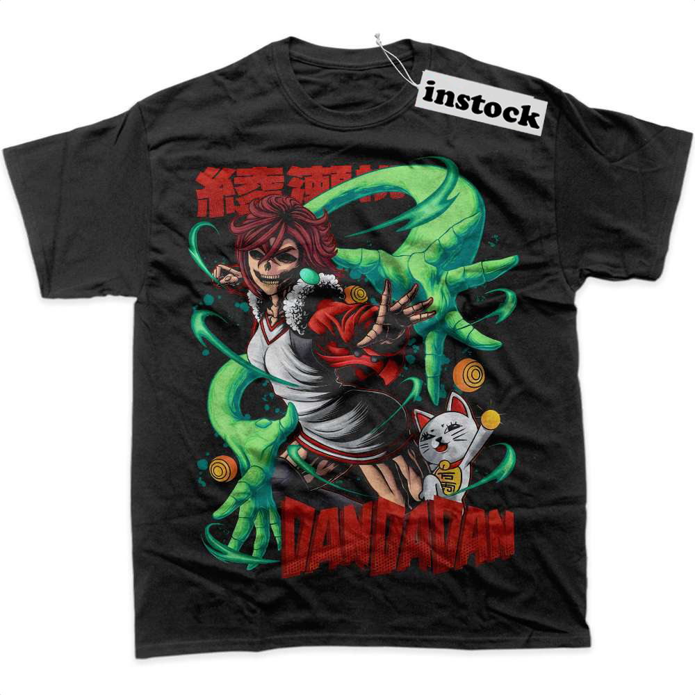 Skull Momo Ayase vs Turbo Granny Shirt, Dandadan Shirt, Anime Shirt, Graphic Tee