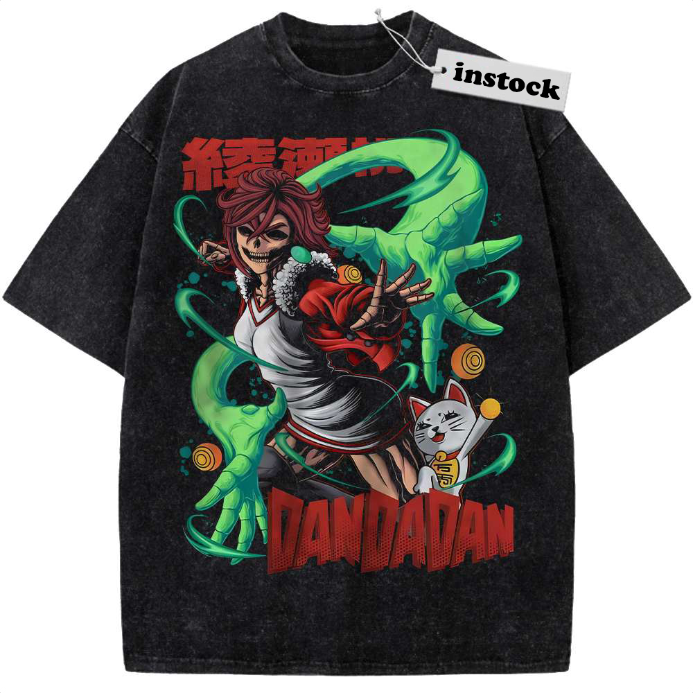 Skull Momo Ayase vs Turbo Granny Shirt, Dandadan Shirt, Anime Shirt, Vintage Tee