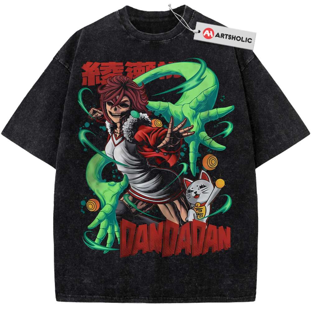 Skull Momo Ayase vs Turbo Granny Shirt, Dandadan Shirt, Anime Shirt, Vintage Tee