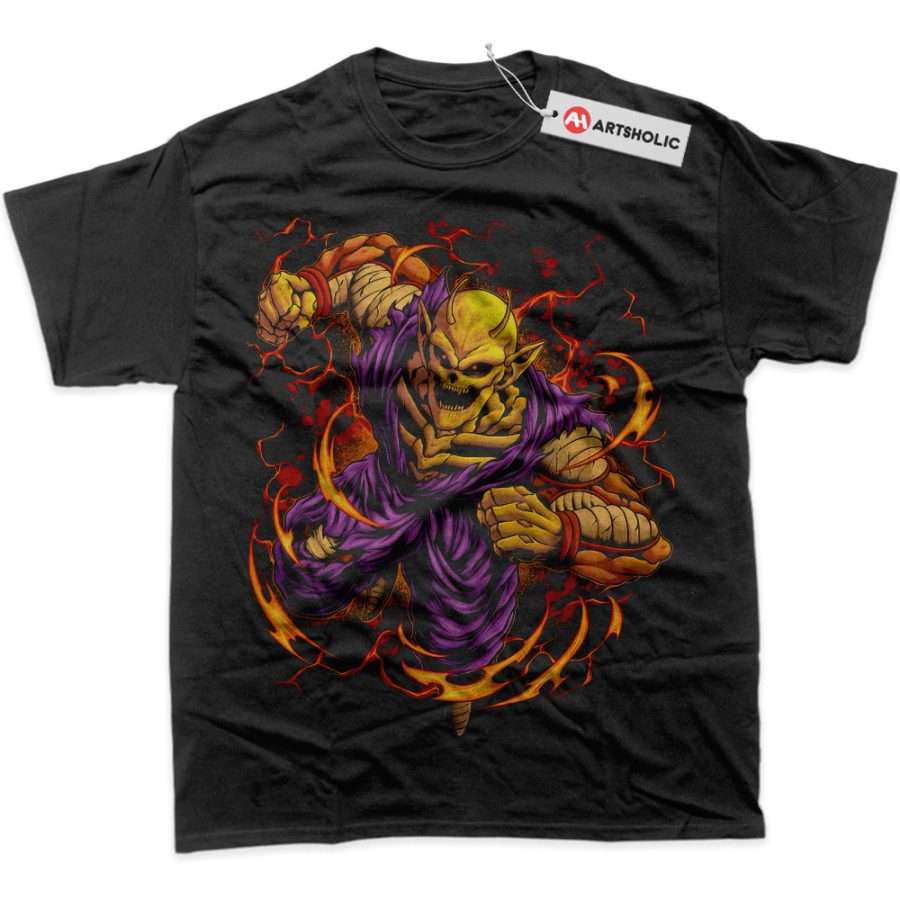 Alternative view of Skull Orange Piccolo Shirt, Dragon Ball Shirt, DBZ Shirt, Anime Shirt, Graphic T-Shirt
