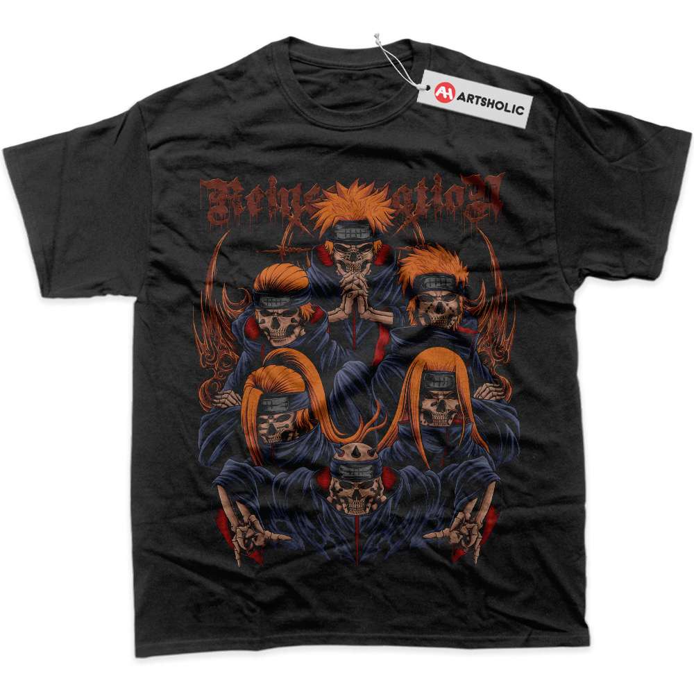Skull Pain - Nagato Uzumaki Shirt, Naruto Shirt, Anime Shirt, Graphic T-Shirt