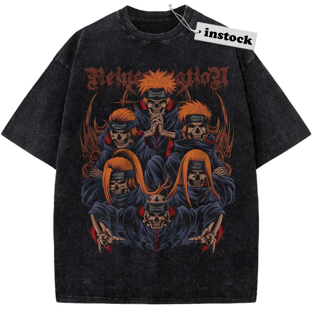 Skull Pain - Nagato Uzumaki Shirt, Naruto Shirt, Anime Shirt, Vintage T-Shirt