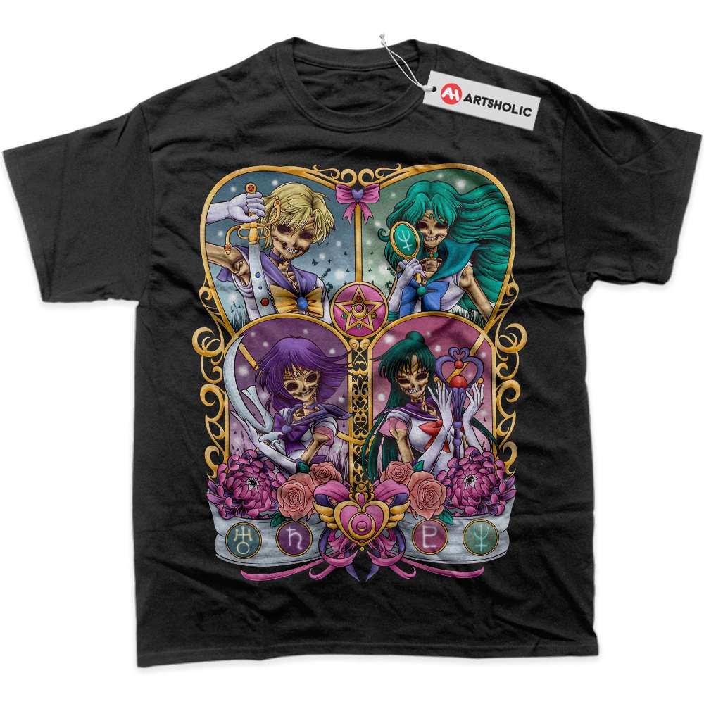 Alternative view of Skull Sailor Moon Shirt, Anime Shirt, Graphic T-Shirt