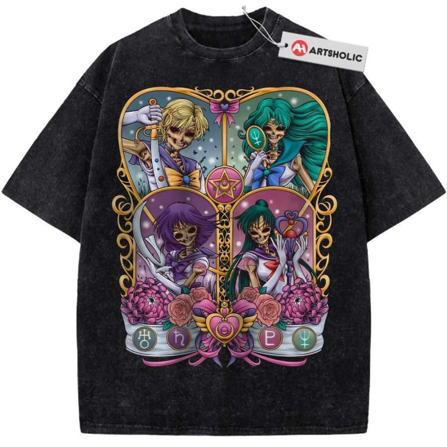 Alternative view of Skull Sailor Moon Shirt, Anime Shirt, Vintage T-Shirt